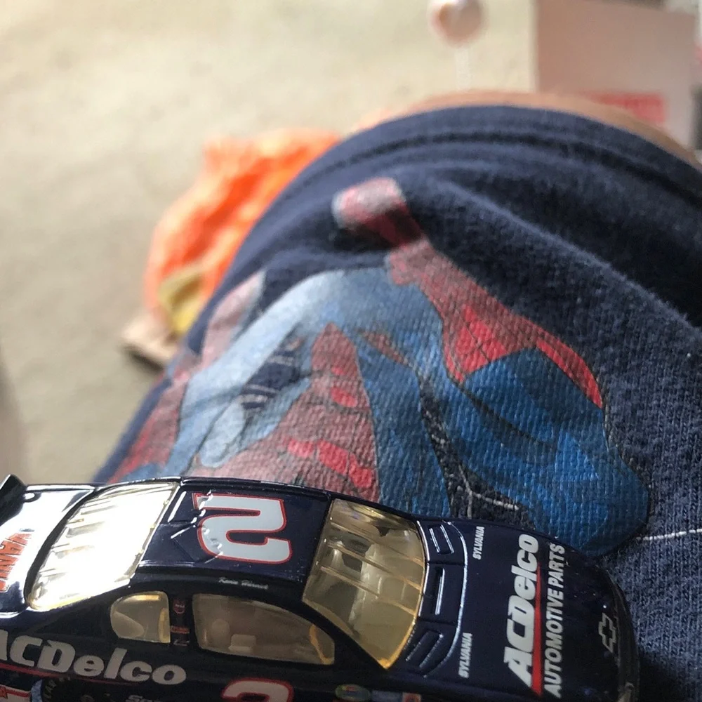 Navy Blue Die-Cast Toy Race Car - Number 2